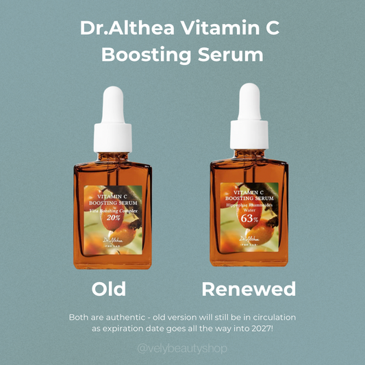 dr althea vitamin boosting serum old vs new