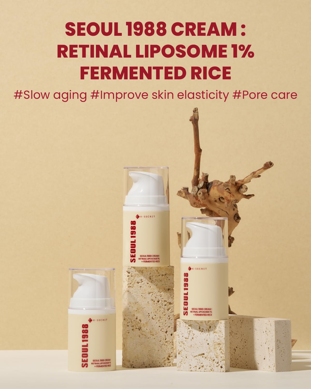 KSECRET SEOUL 1988 Cream : Retinal Liposome 1% + Fermented Rice 50mL