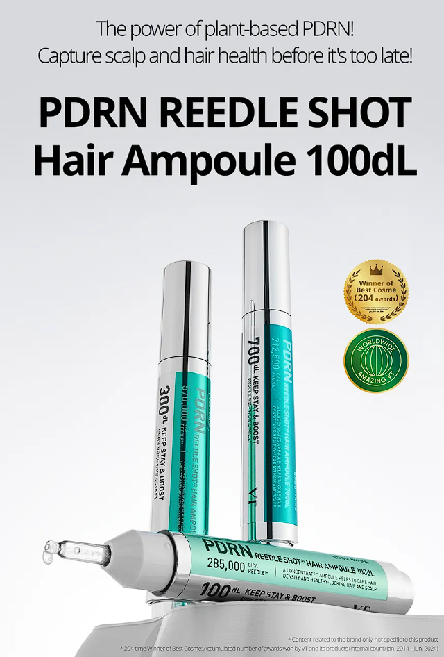 VT PDRN Reedle Shot Hair Ampoule 100dL 15mL