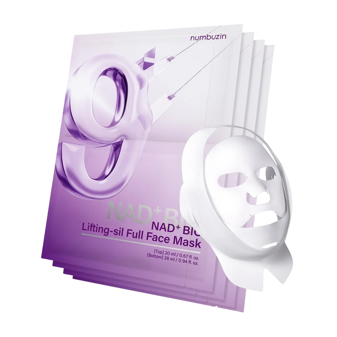 Numbuzin No.9 NAD Bio Lifting Full Cover Facial Mask 4PC Firming