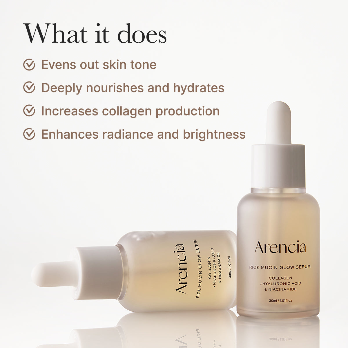 Arencia Rice Mucin Glow Serum 30mL