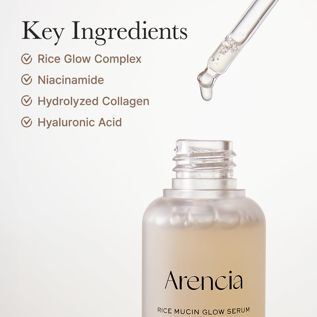 Arencia Rice Mucin Glow Serum 30mL