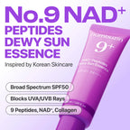 numbuzin No.9 NAD Peptides Dewy Sun Essence 50mL