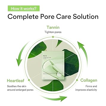 Abib Collagen gel mask #Heartleaf jelly (4pc)