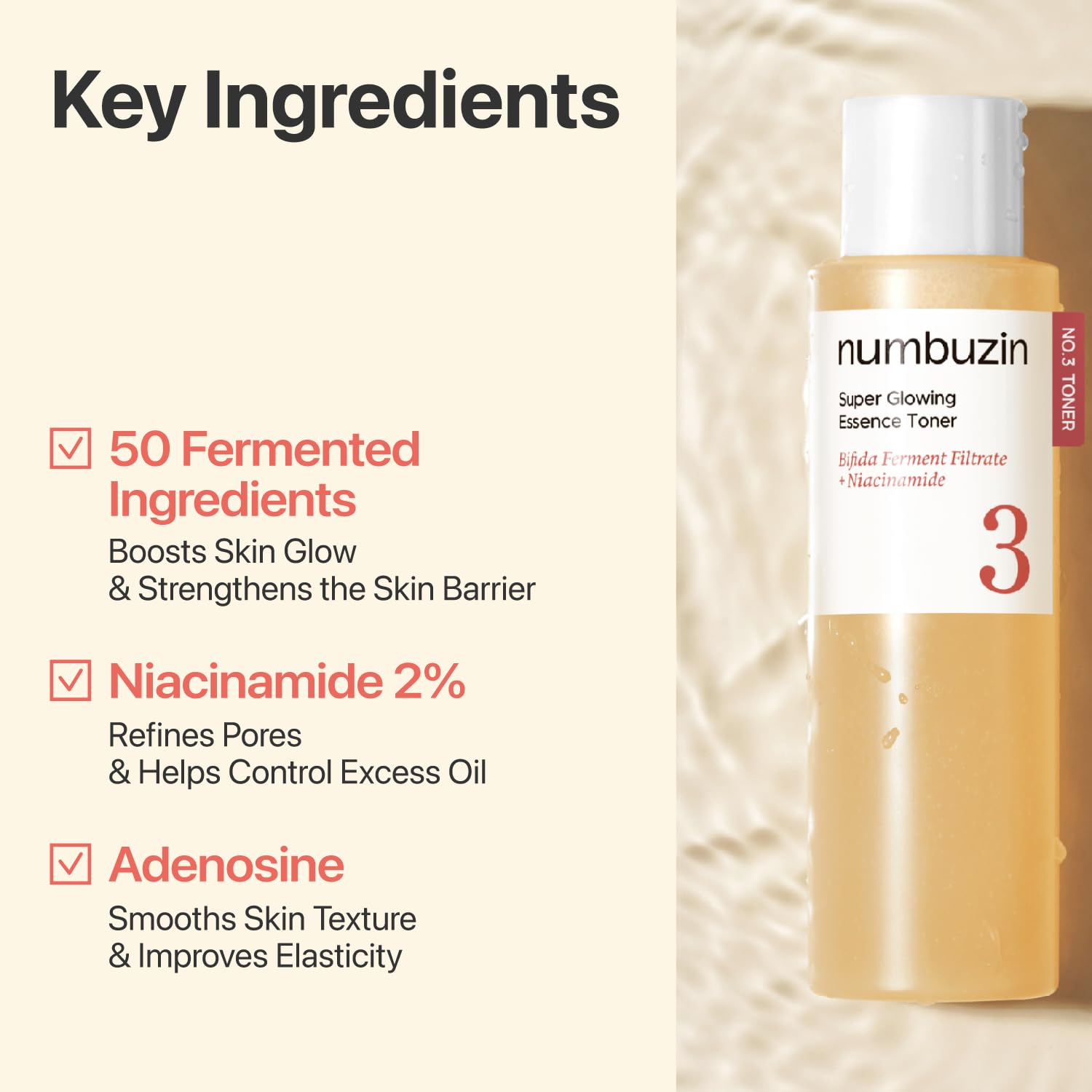 numbuzin No.3 Super Glowing Essence Toner 200mL