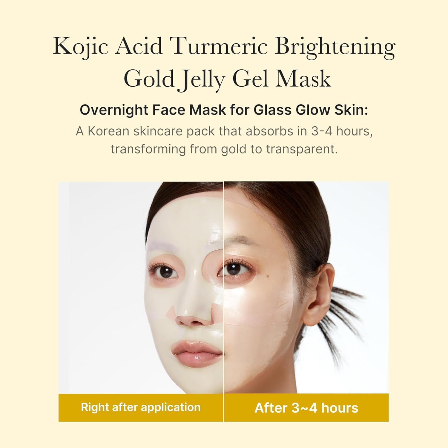 medicube Kojic Acid Turmeric Brightening Gel Mask Set (4pc)