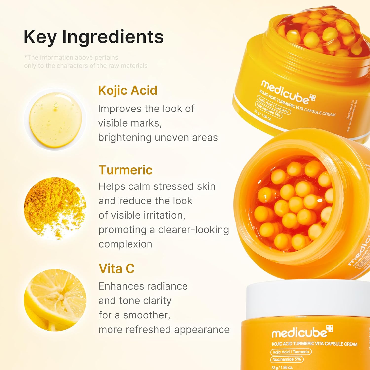 medicube Kojic Acid Turmeric Vita Capsule Cream 53g