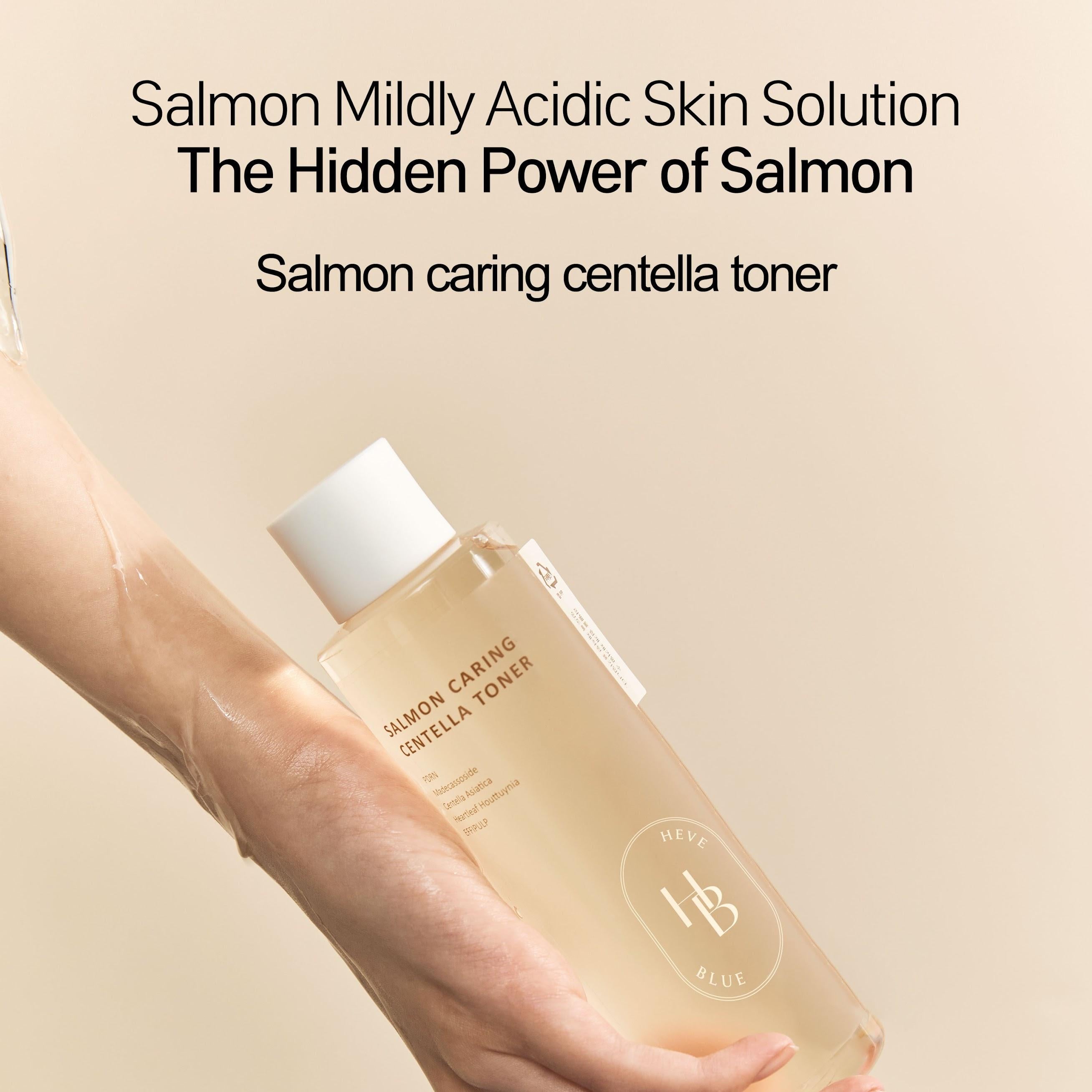 HEVEBLUE Salmon Caring Centella Toner 200mL