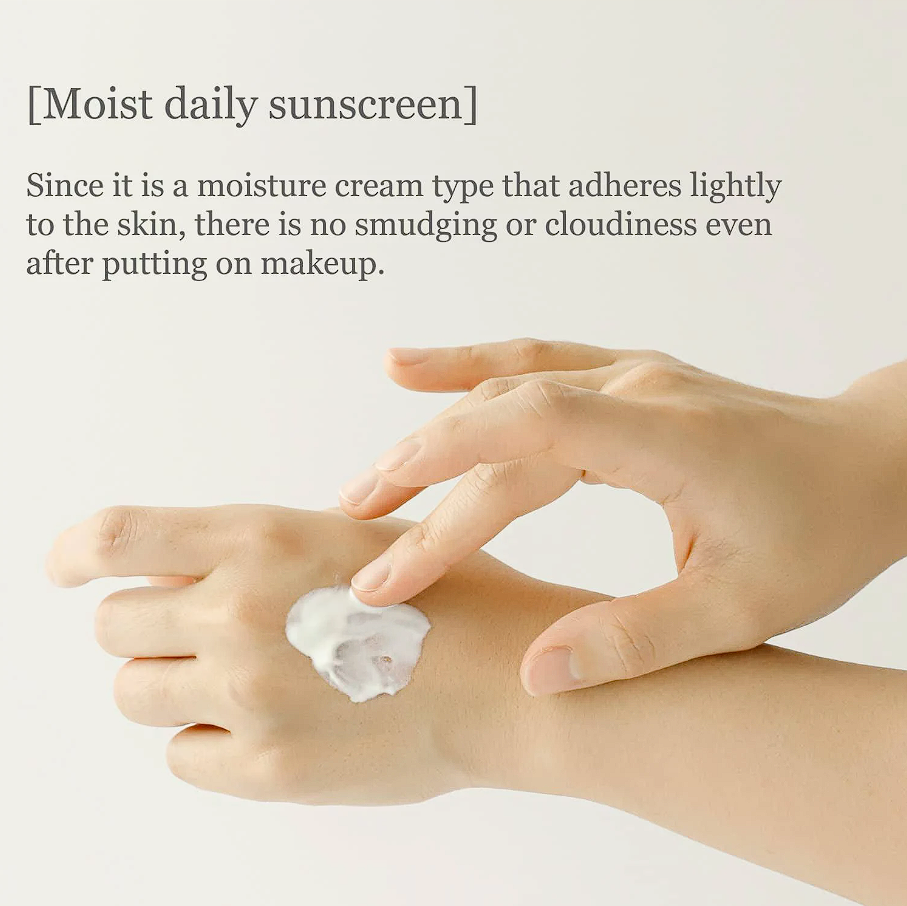 Beauty of Joseon Relief Sun 50ml: Moist daily sunscreen. since it is a moisture cream type that adheres lightly to the skin, there is no smudging or cloudiness even after putting on makeup