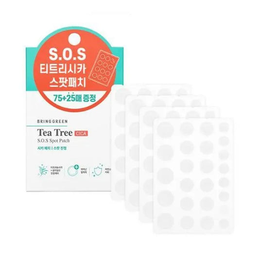 BRING GREEN Tea Tree Cica SOS Spot Patch (100 patches)