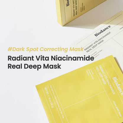 Biodance Radiant Vita Niacinamide Real Deep Mask 4pc