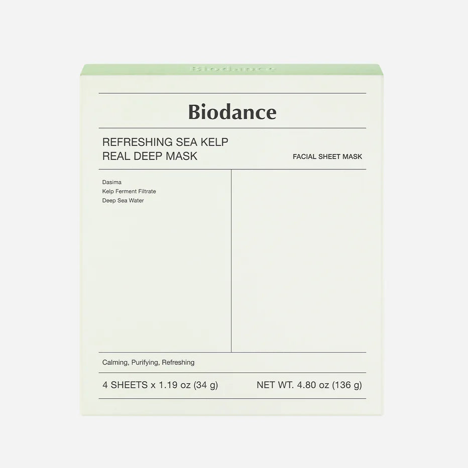 Biodance Refreshing Sea Kelp Real Deep Mask (4pcs)