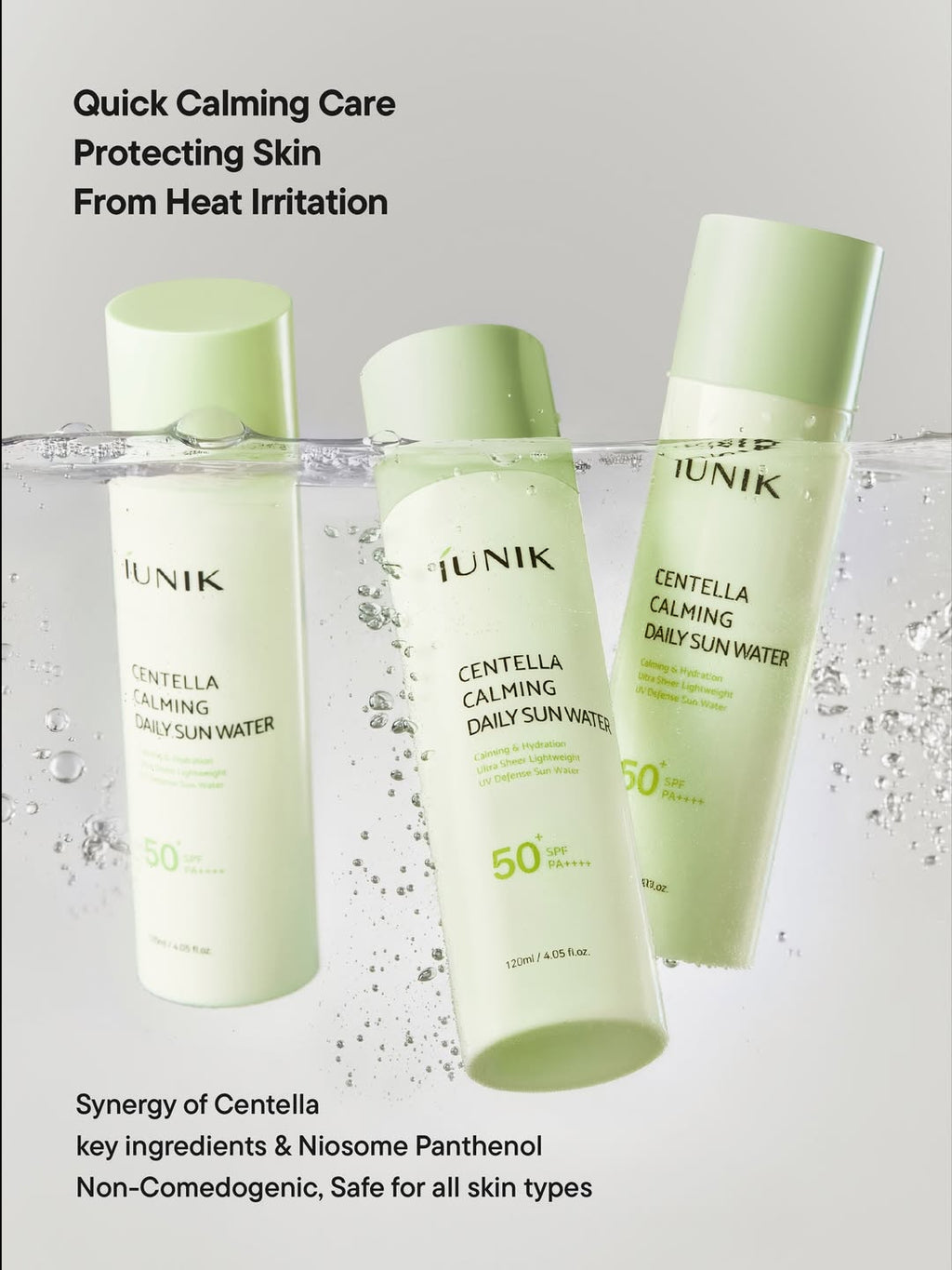 iUNIK Centella Calming Daily Sun Water 120mL