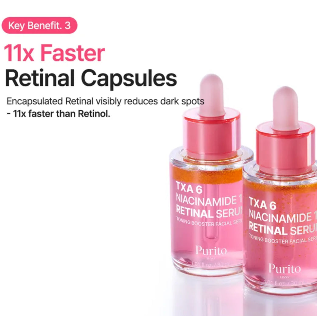 Purito TXA 6 Niacinamide 10 Retinal Serum 30mL
