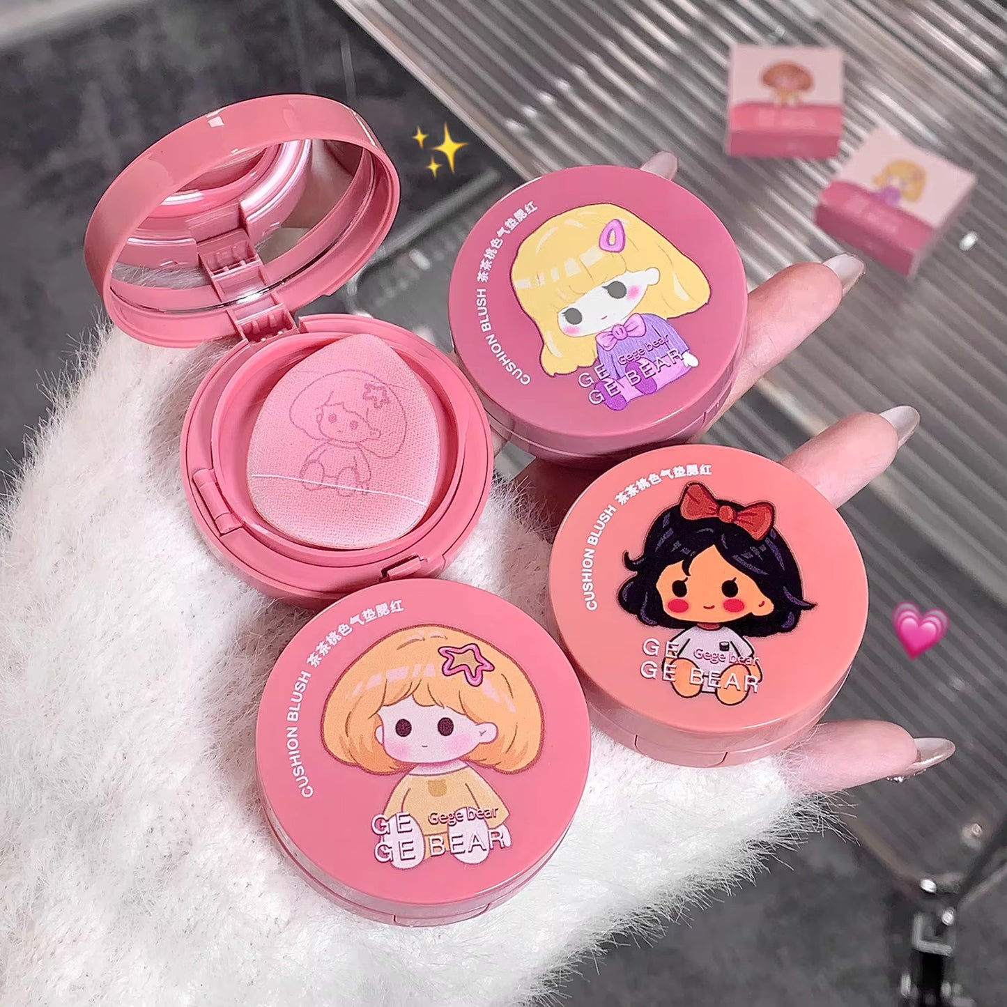 Gege Bear Air Cushion Blusher 3.5g  - 3 Colors