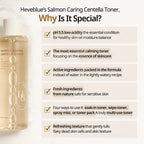 HEVEBLUE Salmon Caring Centella Toner 200mL
