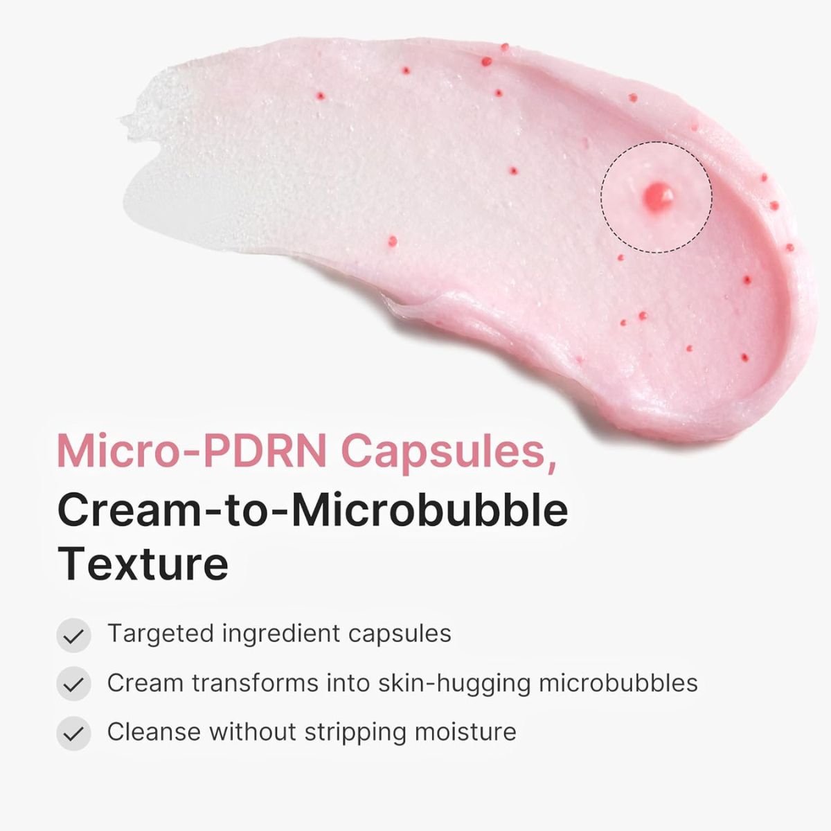 medicube PDRN Pink Glutathione Capsule Cleansing Foam 120g