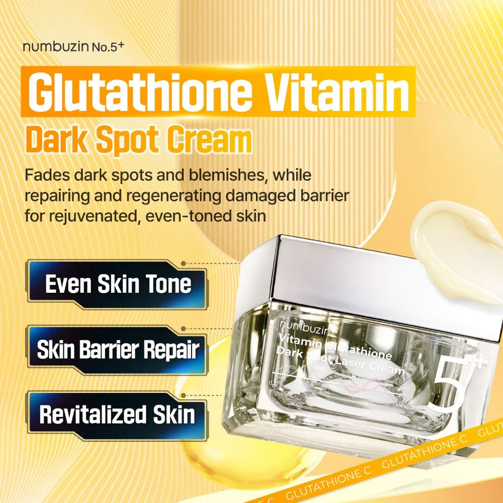 numbuzin No.5+ Glutathione Vitamin Dark Spot Cream 50ml