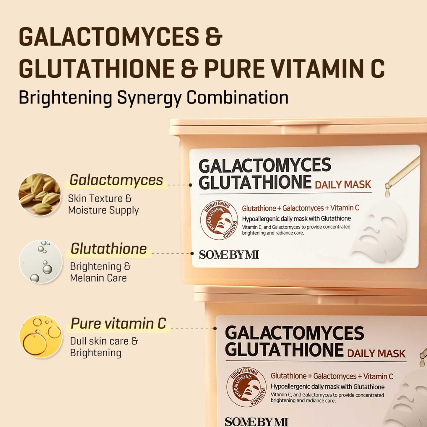 SOMEBYMI Galactomyces Glutathione Daily Mask (30ea)