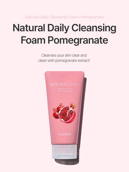 The Saem Natural Daily Cleansing Foam Pomegranate 150mL