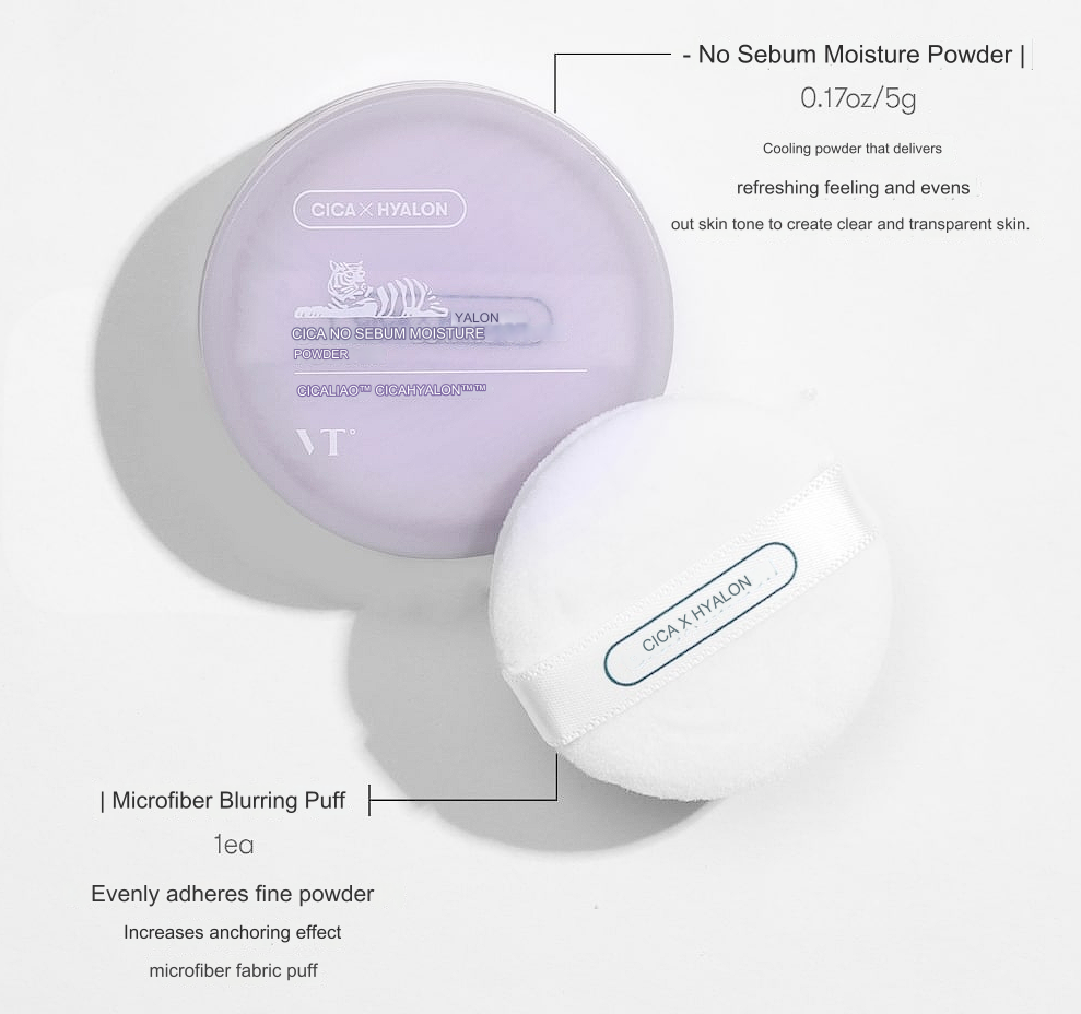 VT - Cica No Sebum Moisture Powder 5g