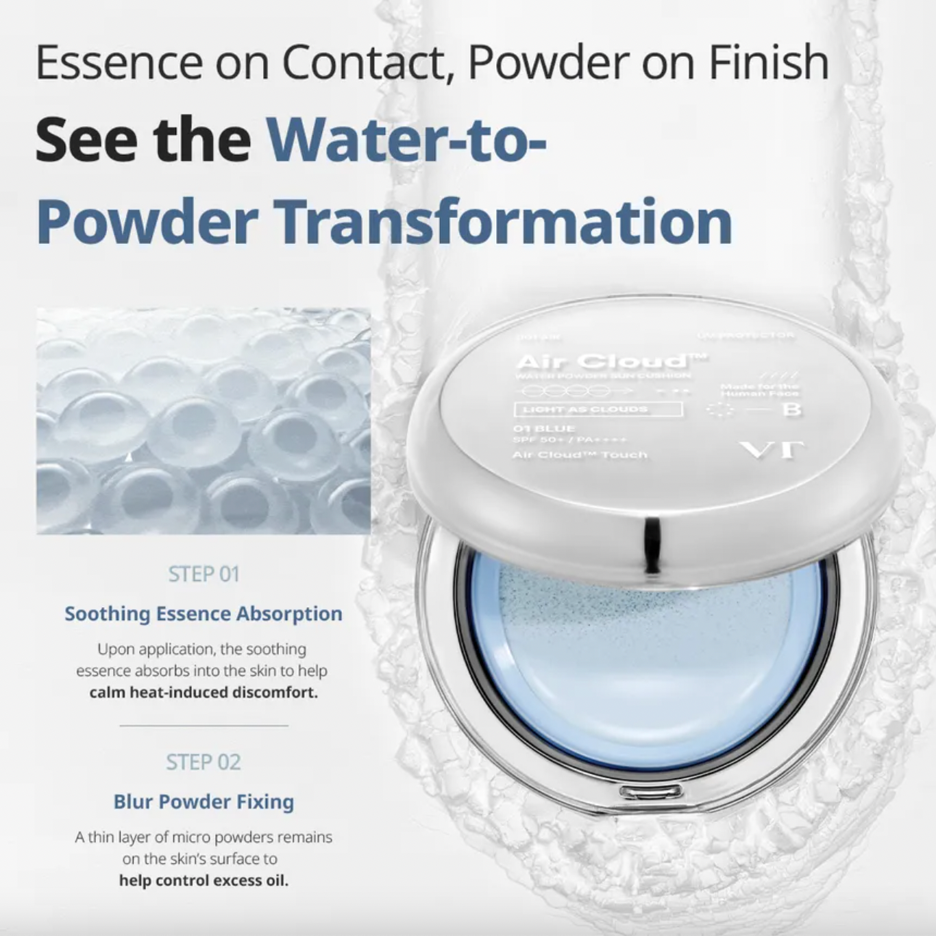 VT Air Cloud Water Powder Sun Cushion 12g
