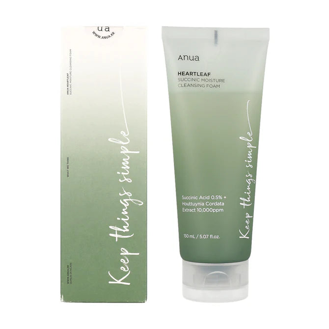 Anua Heartleaf Succinic Moisture Cleansing Foam