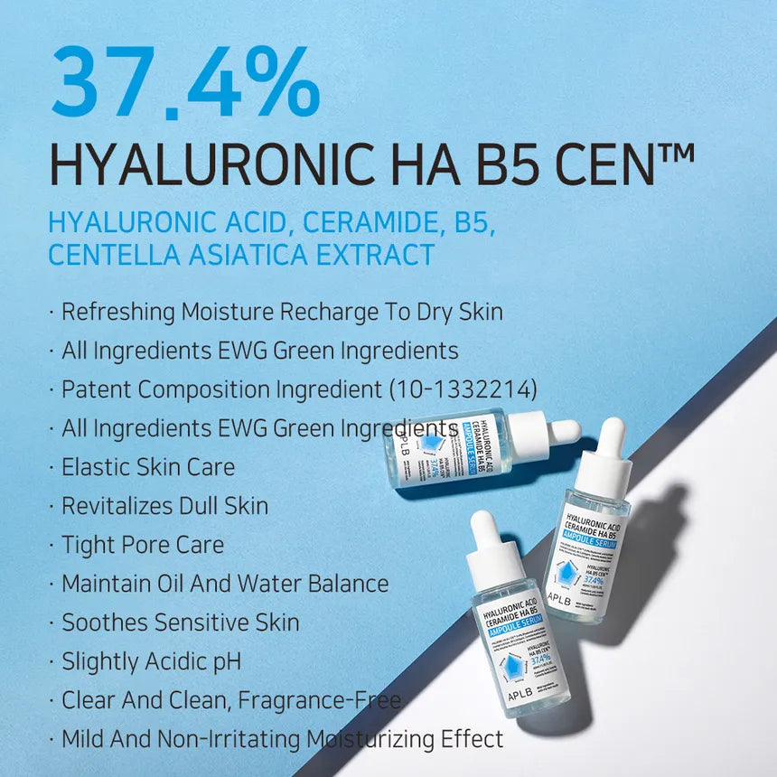 APLB Hyaluronic Acid Ceramide HA B5 Ampoule Serum 40mL