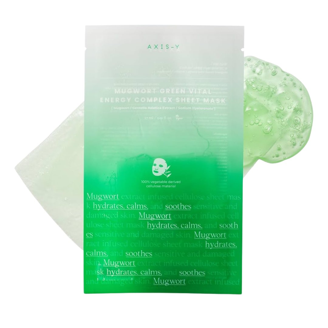 Axis-y Mugwort Green Vital Energy Complex Sheet Mask 27mL