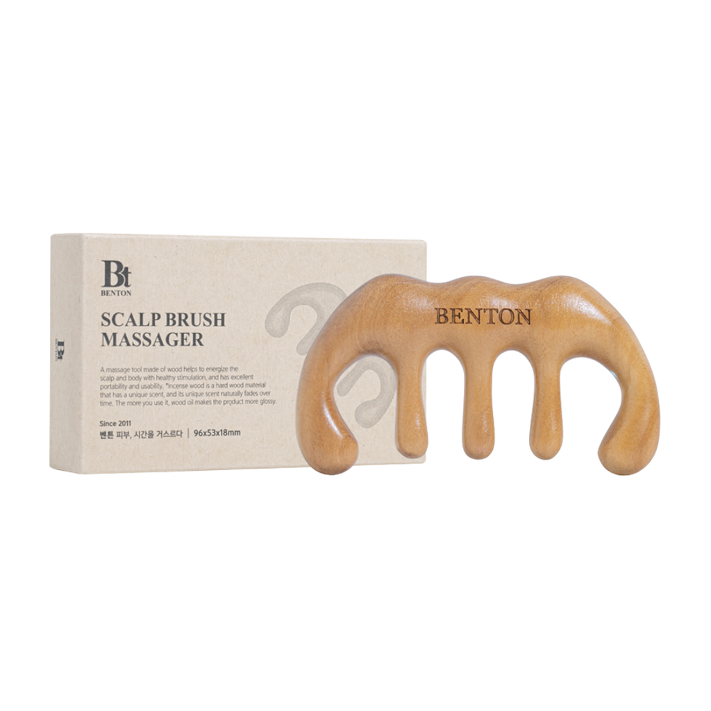 Benton Wood Scalp Brush Massager