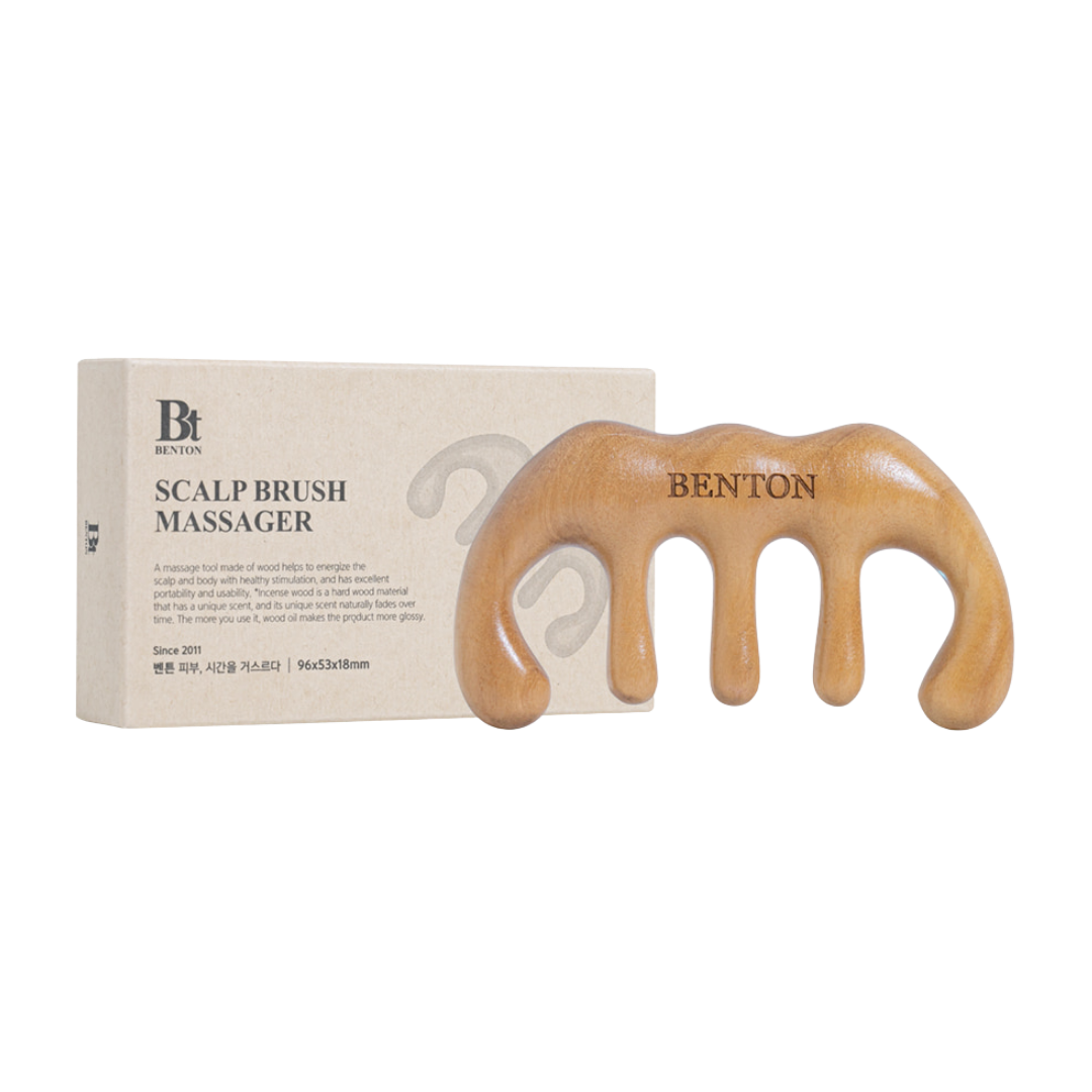 Benton Wood Scalp Brush Massager