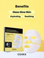 COSRX Advanced Snail Mucin Glass Glow Hydrogel Mask 35g - 1 BOX / 3 PCS