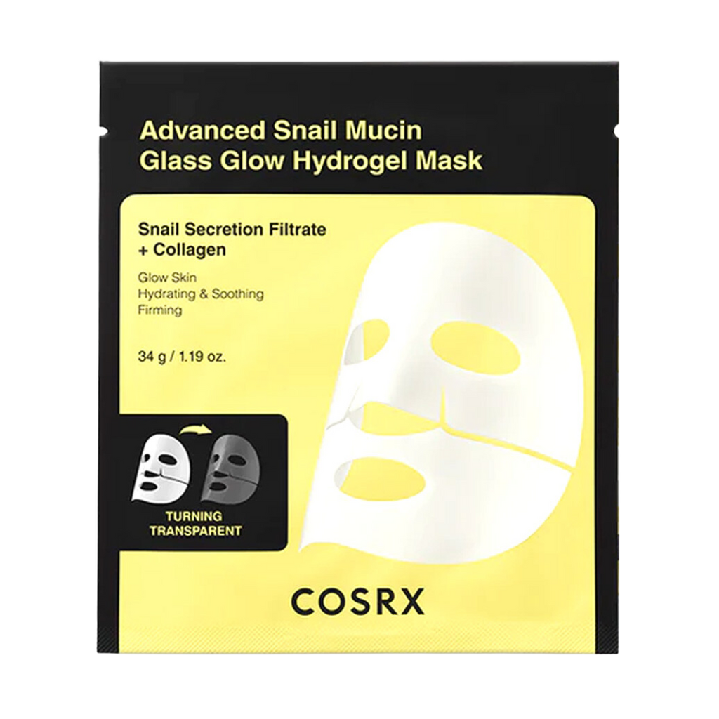 COSRX Advanced Snail Mucin Glass Glow Hydrogel Mask 35g - 1 BOX / 3 PCS