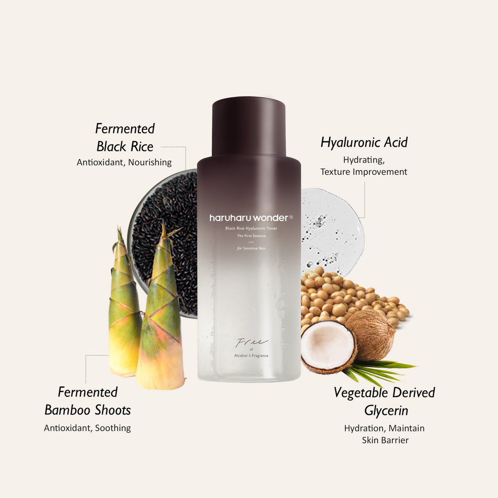 haruharu wonder Black Rice Hyaluronic Toner Free of Alcohol Fragrance 300mL