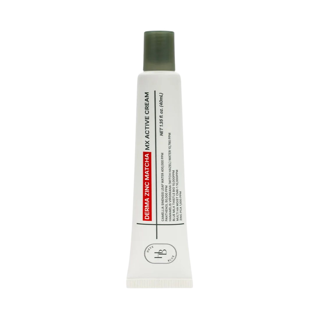 HEVEBLUE Derma Zinc Matcha MX Active Cream 40mL