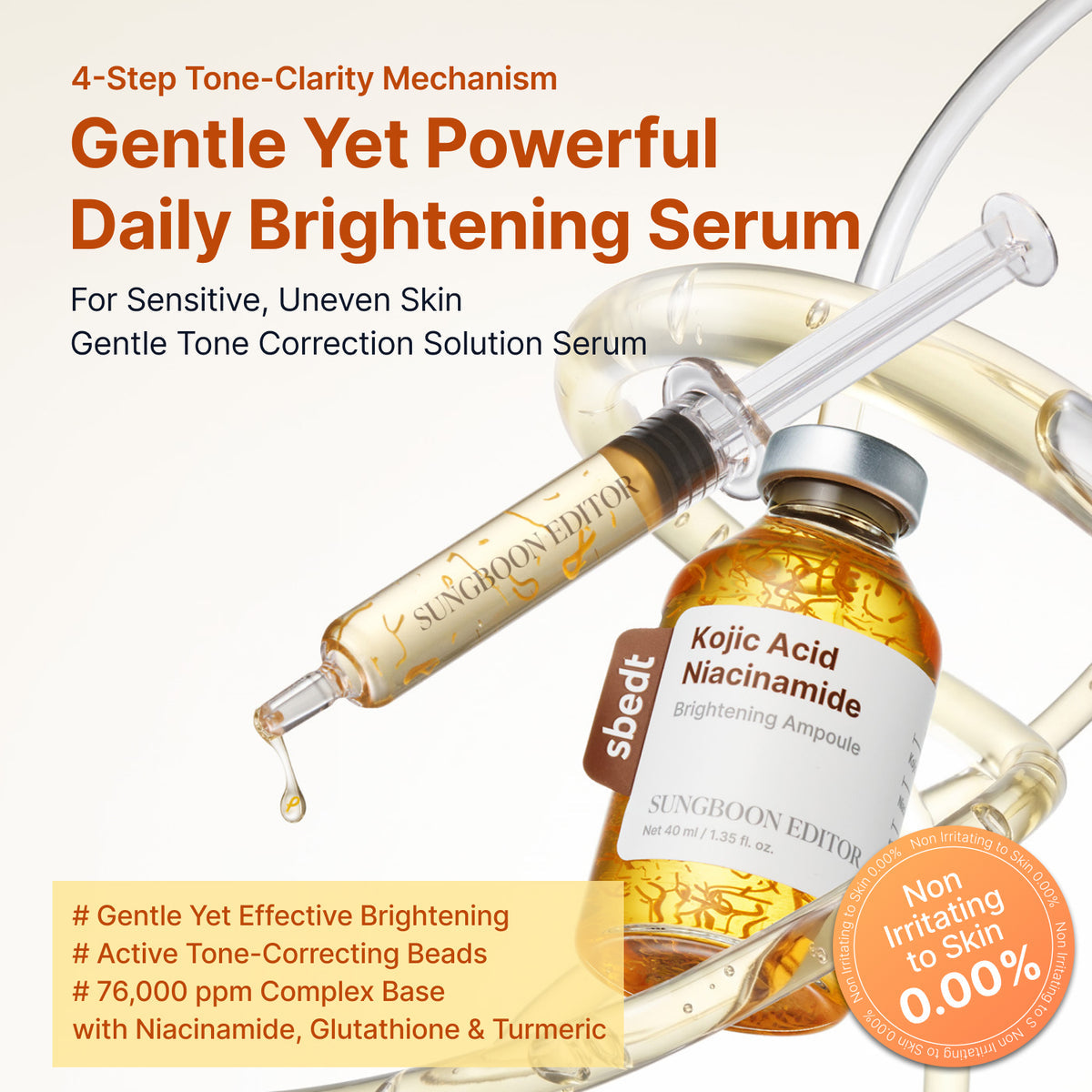 Sungboon Editor - Kojic Acid Niacinamide Brightening  Ampoule 40mL