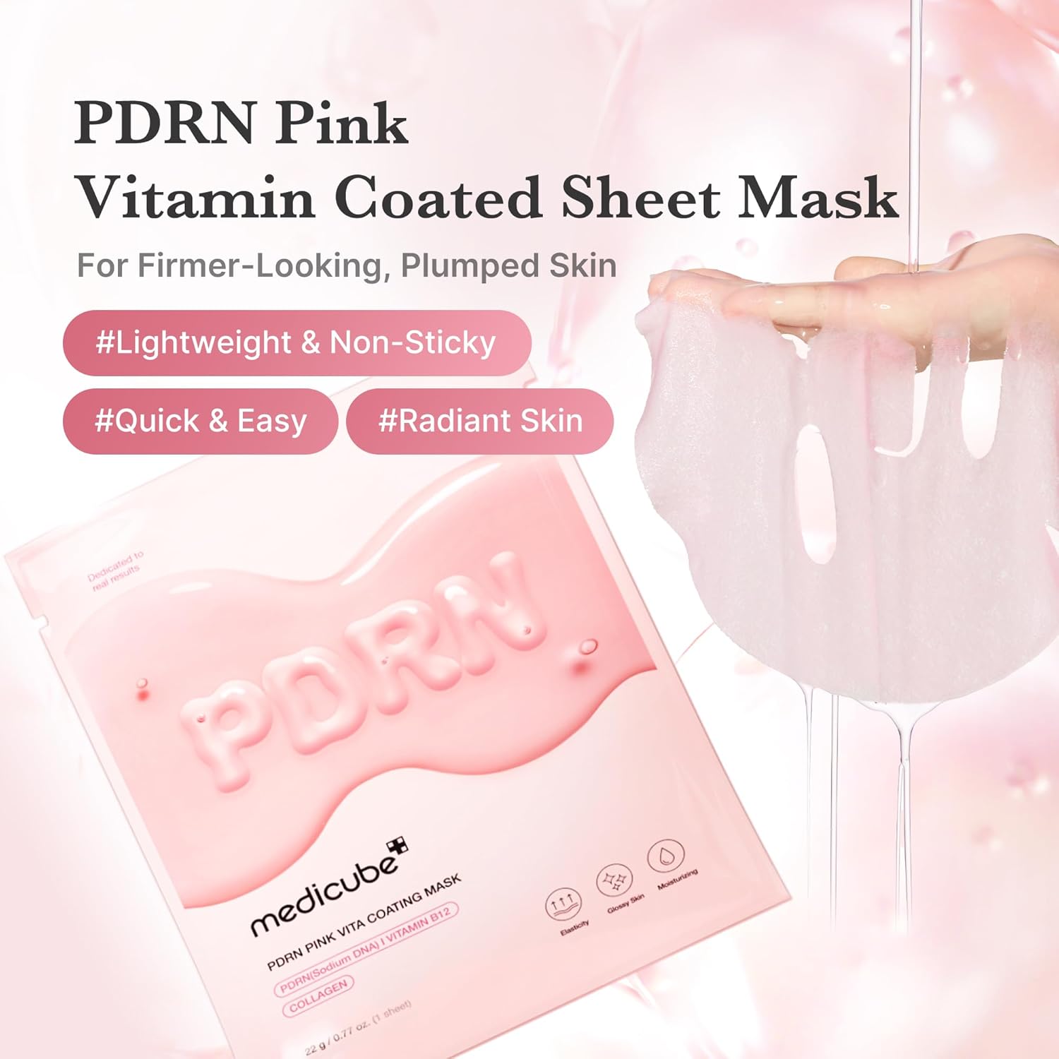 medicube PDRN Pink Vita Coating Mask 22g