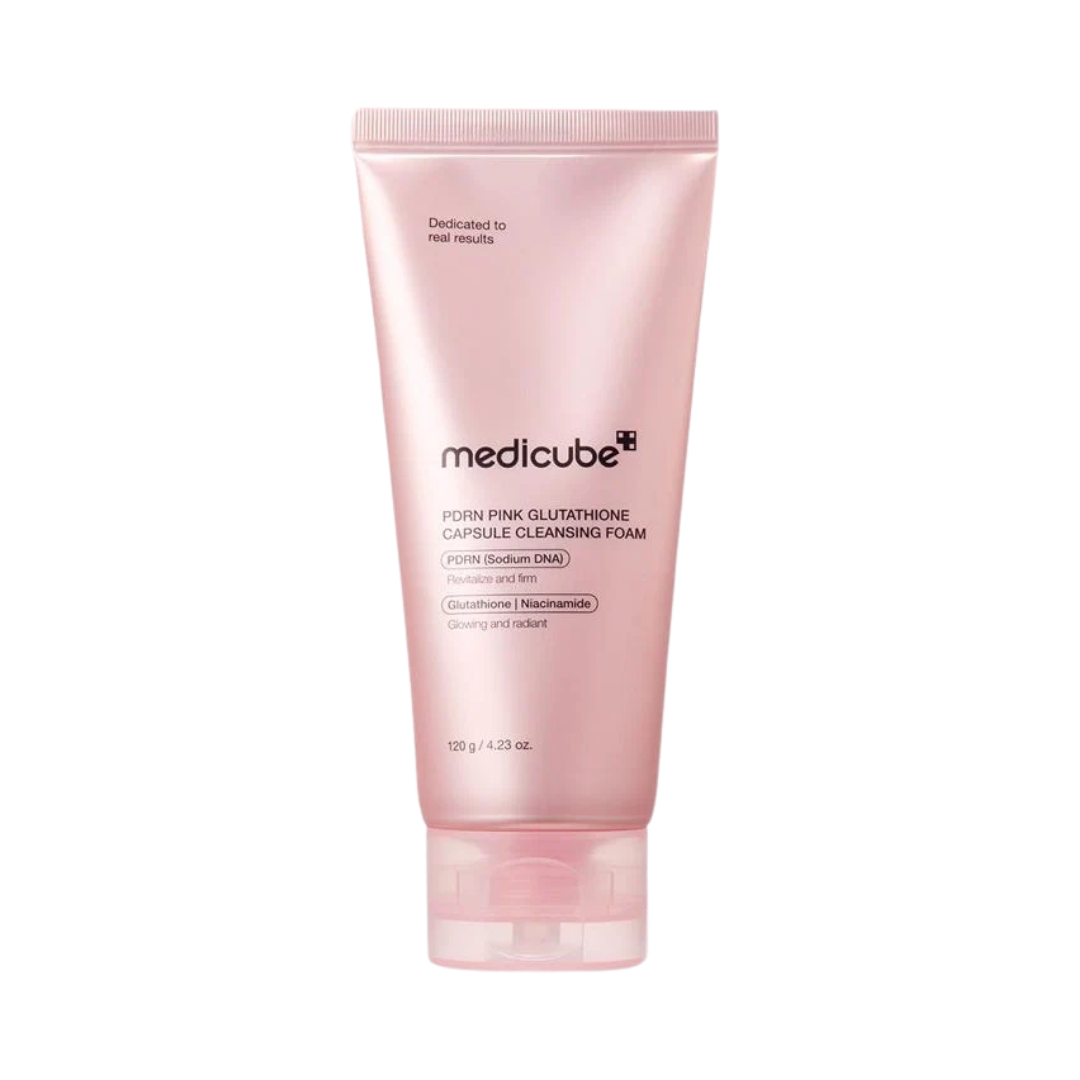 medicube PDRN Pink Glutathione Capsule Cleansing Foam 120g