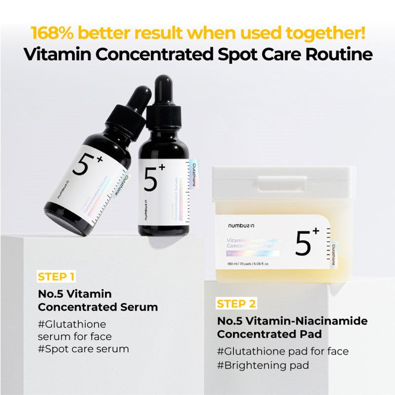 Numbuzin No.5+ Vitamin-Niacinamide Concentrated Pads