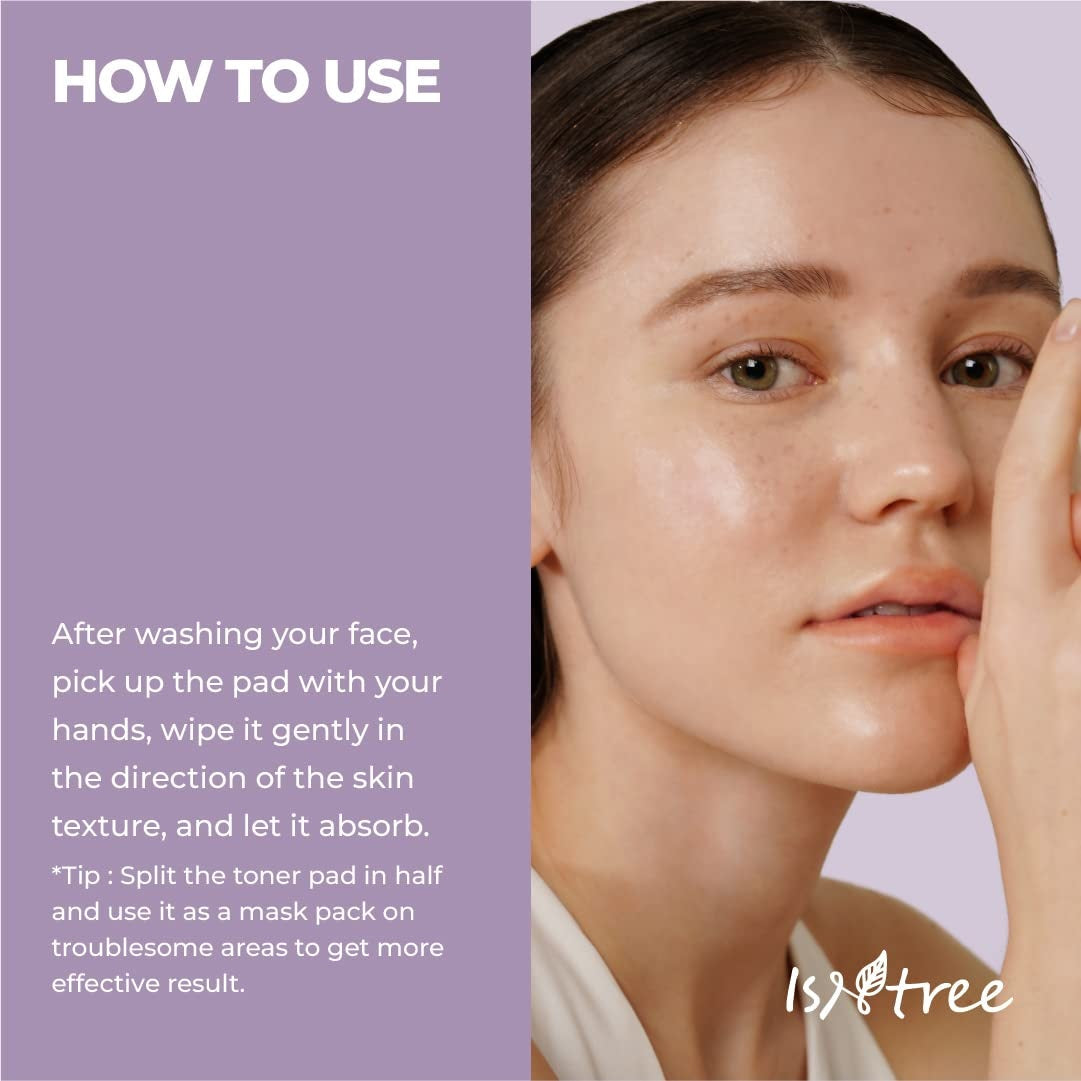 Isntree Onion Newpair Clear Pad How to use: After washing your face, pick up the pad with your hands, wipe it gently in the direction of skin texture and let it absorb. *Tip: Split the toner pad in  half and use it as a mask pack on troublesome areas to get more effective result