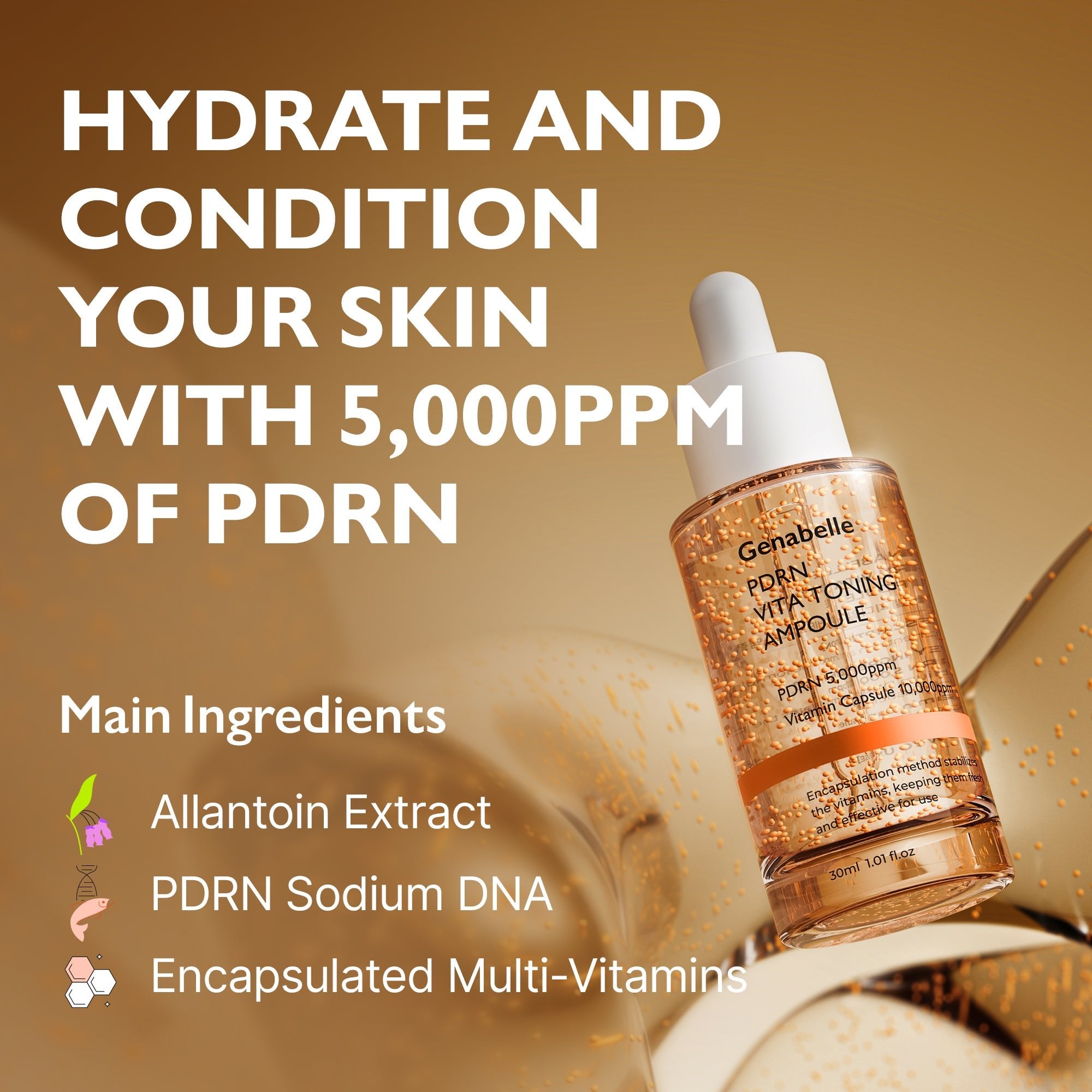 Genabelle PDRN VITA Toning Ampoule Jumbo 70mL