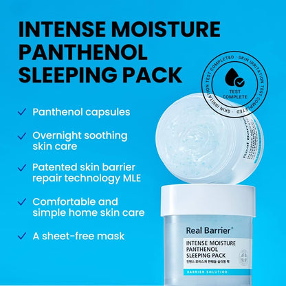 Real Barrier Intense Moisture Panthenol Sleeping Pack 70mL