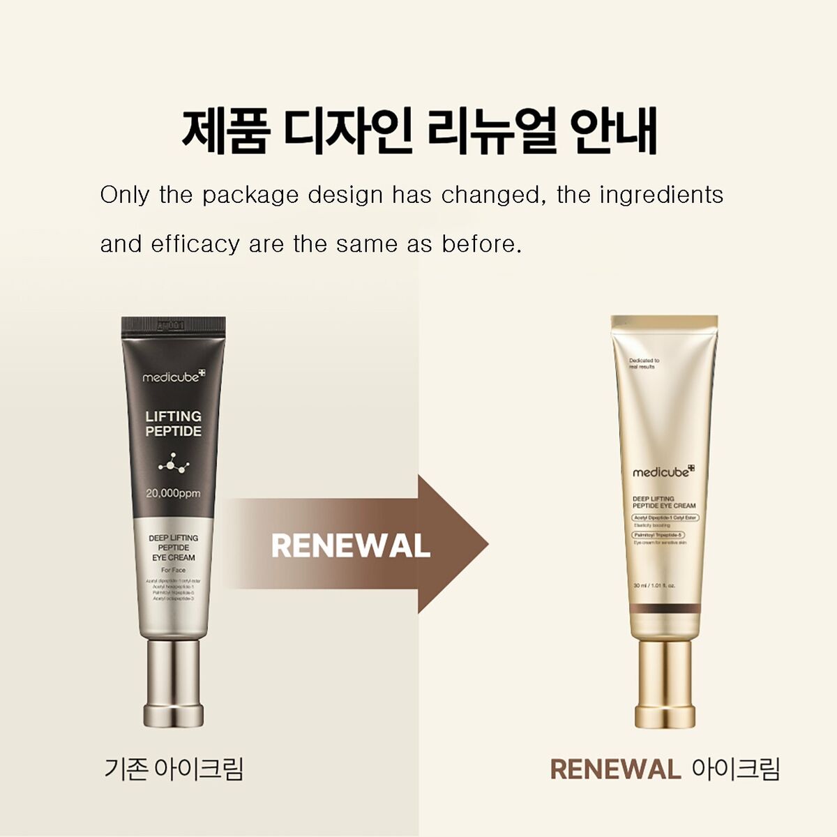 medicube Deep Lifting Peptide Eyecream for Face 30ml