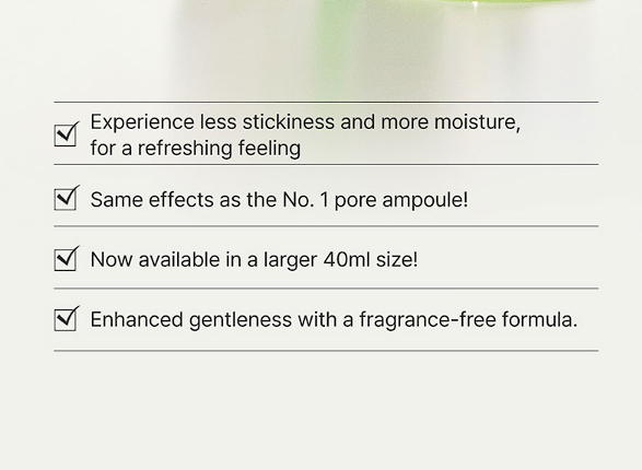 SUNGBOON EDITOR Green Tomato Pore Zero Ampoule+ 40mL