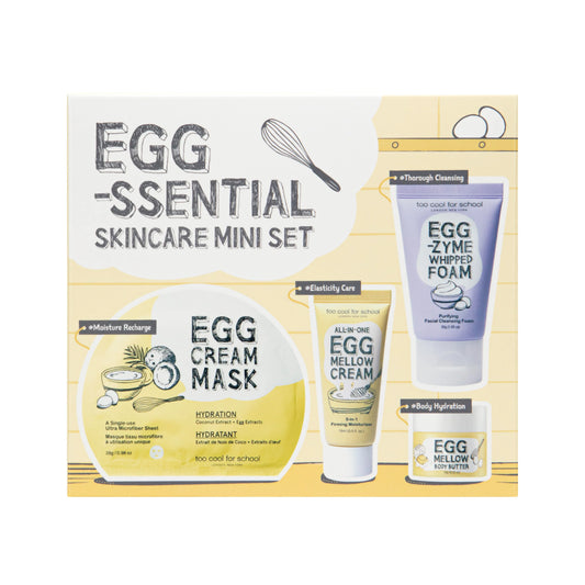 too cool for school Egg-Ssential Skincare Mini Set