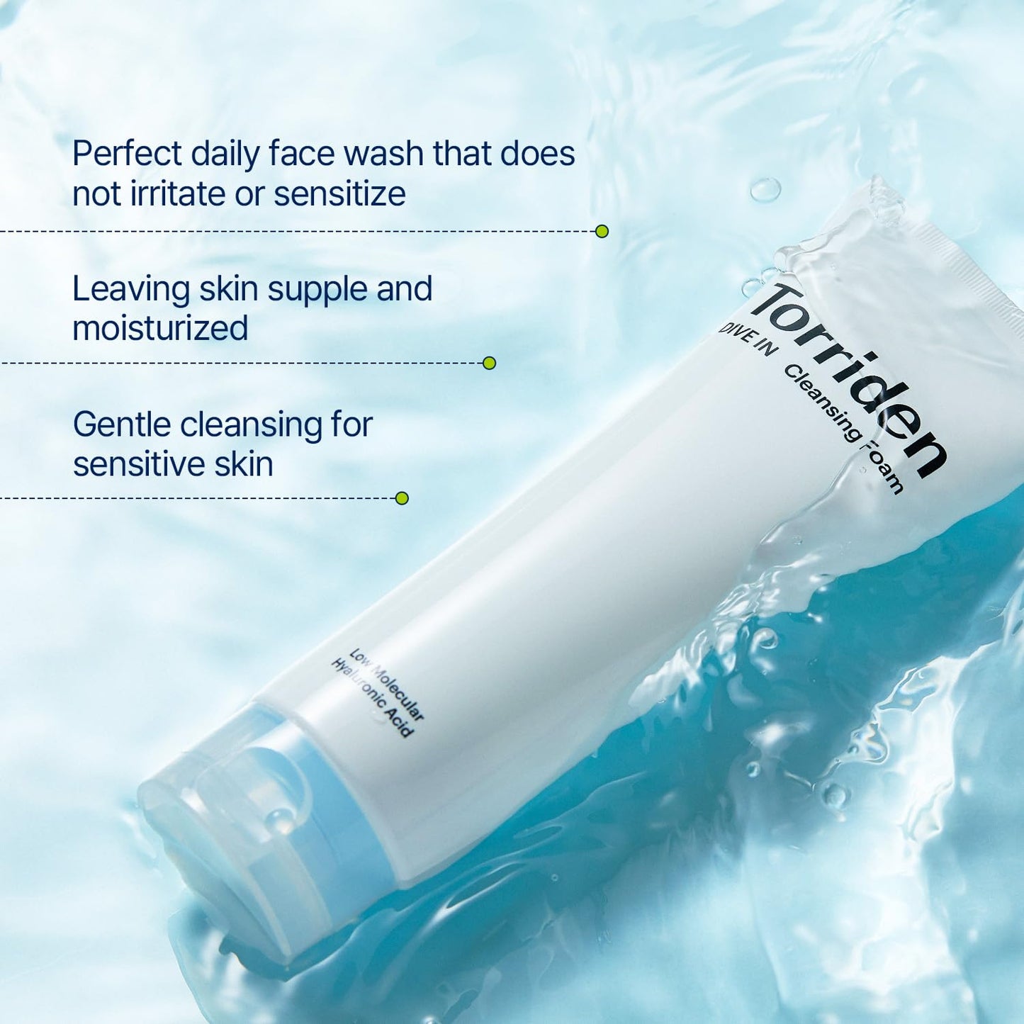 Torriden DIVE-IN Low Molecular Hyaluronic Acid Cleansing Foam 150mL