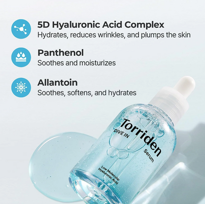 Torriden - DIVE-IN Low Molecule Hyaluronic Acid Serum